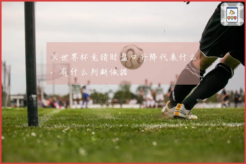 买世界杯竞猜时盘口升降代表什么，有什么判断依据