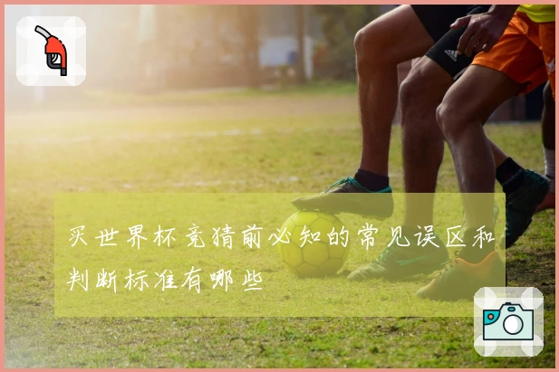买世界杯竞猜前必知的常见误区和判断标准有哪些