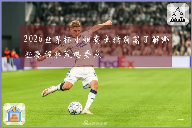 2026世界杯小组赛竞猜前需了解哪些赛程和策略要点