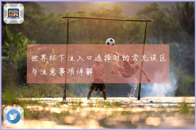 世界杯下注入口选择时的常见误区与注意事项详解